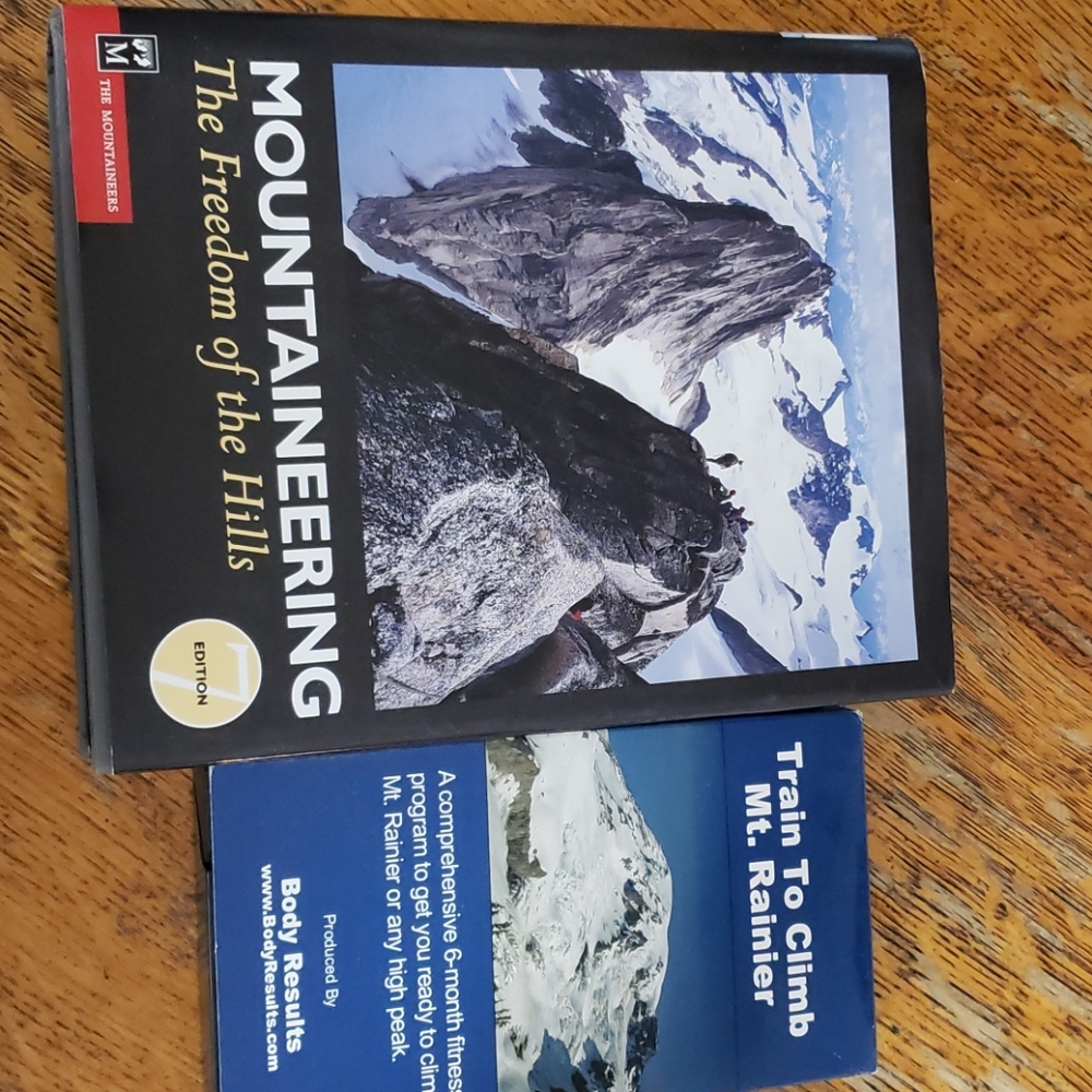 Mountaineering book and vhs training video